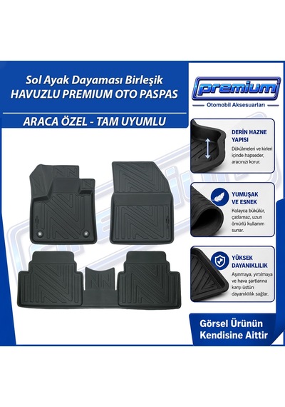 Citroen C5 Aircross 2 Paspas 1.2 Mhev Araca Özel 2025 Sonrası Derin Havuzlu Premium Oto Paspas