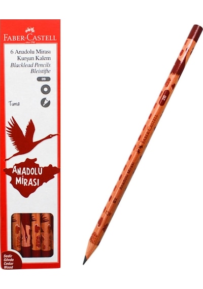 Faber-Castell 6 Anadolu Mirası Kurşun Kalem 6 Adet kalem
