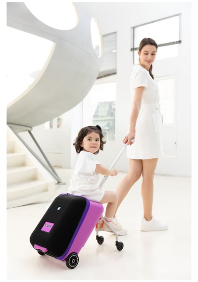 Micro Ride On Luggage Eazy Scooter Bagaj Çanta Violet