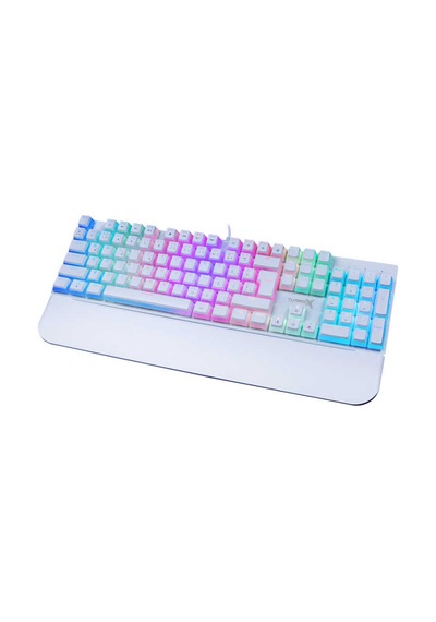 Turbox Tr-mk10pd Rgb Beyaz Makro Bilek Destekli Blue Switch Kablolu Mekanik Rainbow Gaming Klavye