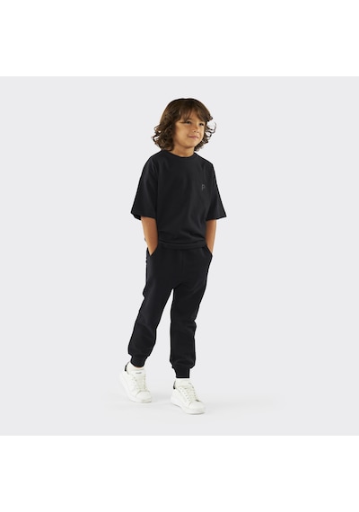 Unisex Çocuk Kısa Kollu Siyah Tişört Çok Renkli 9931BK05001