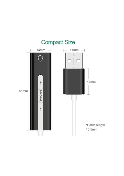 5072 7.1 Usb Harici Ses Kartı 3.5 Mm Çevirici Dönüştürücü Ses Kartı