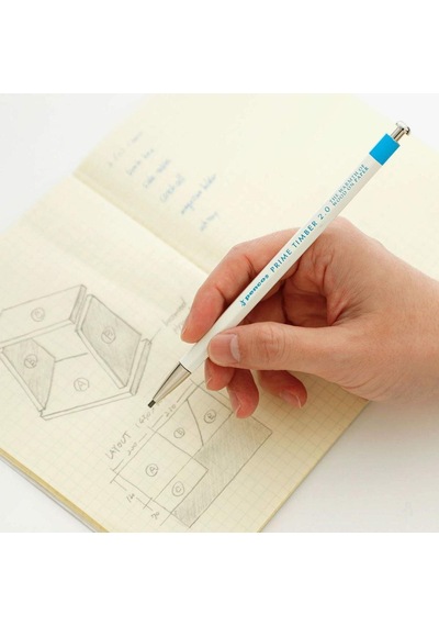 Penco Prime Timber 2.0 Mm Pencil & Sharpener Set Mekanik Uçlu Kalem Ve Kalemtraş Seti Kahverengi