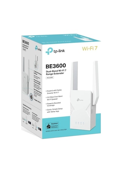 Re225be Be3600 Wi-fi 7 Menzil Genişletici 3.6 Gbps Hız Gigabit Ethernet Port Sinyal Güçlendirici Easymesh Desteği Akıllı Roaming Tether Uygulaması Kolay Kurulum Re225be Be3600 Wi-fi 7 Menzil Genişletici 3.6 Gbps Hız Gigabit Ethernet Port Sinyal Güçlendirici Easymesh Desteği Akıllı Roaming Tether Uygulaması Kolay Kurulum