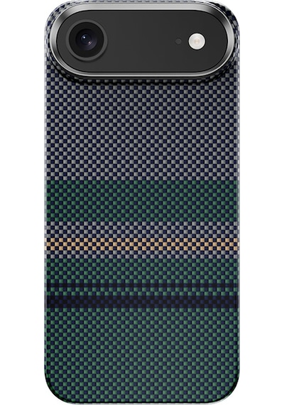 Apple Uyumlu iPhone 17 Air Kılıf M-safe Özellikli Karbon Fiber Benks Aurora Armorair Kevlar Kapak Siyah