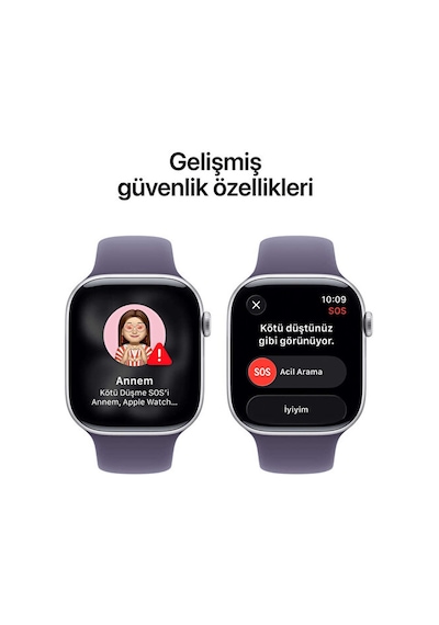 Apple Watch Series 11 GPS + Cellular 42 MM Spor Kordon S/M Akıllı Saat (Distribütör Garantili)