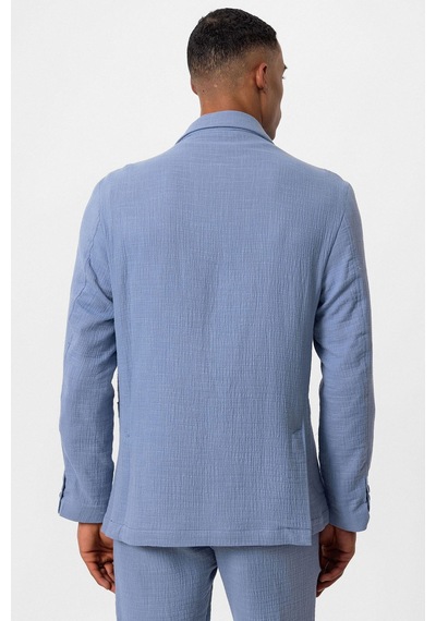 Antioch Astarsız Torba Cepli Erkek Blazer Ceket Mavi