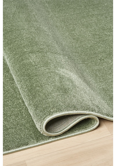 Mariesse Home Puffy Düz Renk Peluş Kalın Dokuma Kesme Yolluk Makina Dokuma Halısı 4500-yeşil