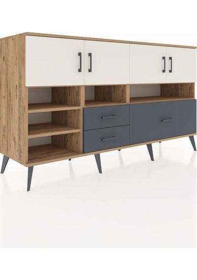 Kronos Konsol 8 Raflı 3 Çekmeceli 4 Kapaklı 176x59x99 Çam-aytaşı/ Çam-aytaşı/antrasit Kronos Konsol 8 Raflı 3 Çekmeceli 4 Kapaklı 176x59x99 Çam-aytaşı/ Çam-aytaşı/antrasit