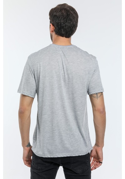 Erkek Bisiklet Yaka Oversize Fit Tişort Spr21y30 001