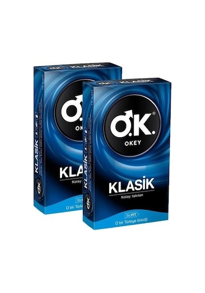 Okey Klasik Prezervatif 2 x 10'lu