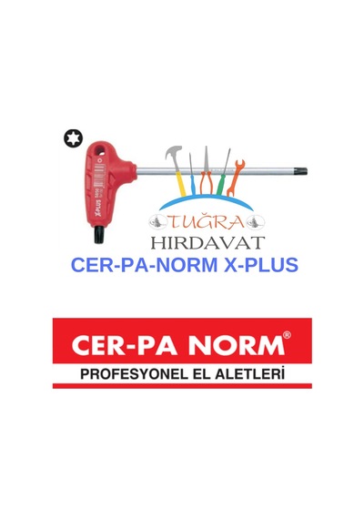 Cerpa xPlus T Saplı Alyan T20 x 125 MM T Saplı Torx Allen Anahtar