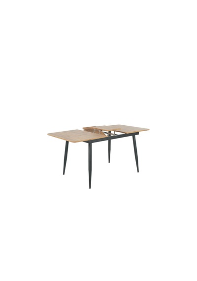Pera Açılır Mutfak Ve Yemek Masası Siyah Metal Ayaklı Suntalam 120x80 Cm Ceviz