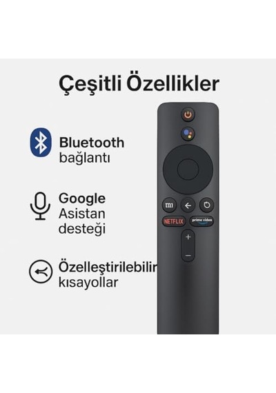 Mi Tv Stick İle Uyumlu Uzaktan Kumanda, Tv Box İçin Uzaktan Bluetooth Kumanda