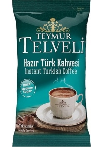 Teymur Telveli Orta Hazır Türk Kahvesi 50 x 10 G