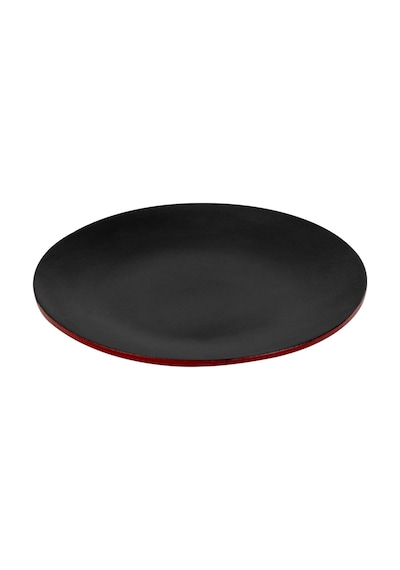 Lava Döküm Yuvarlak Servis Tabağı Çap Ø 21cm.-bordo Bordo