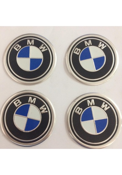 Bmw Logolu Jant Göbeği Sticker 60Mm