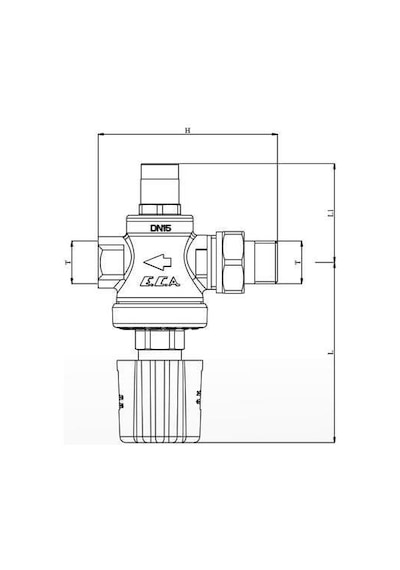 Eca 3/4" Su Basınç Düşürücü Volan Ayarlı İç Vida X Rakorlu 602111110
