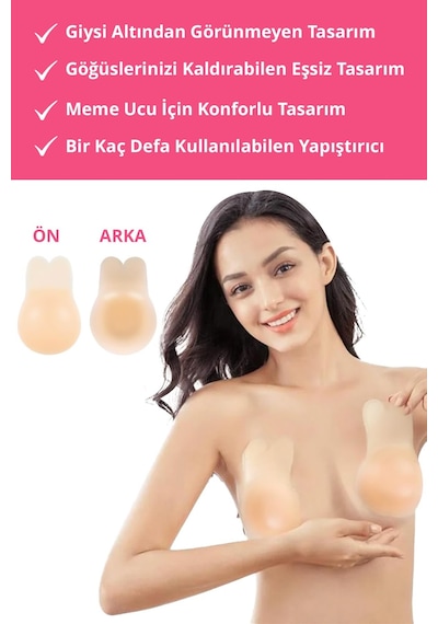 Cottonhill Ten Silikon Göğüs Ucu Kaldırıcı, Kapatıcı Ve Göğüs Dikleştirici Ten