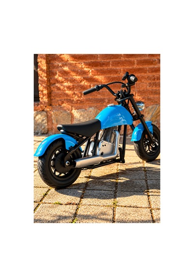 36v 180w Chopper Akülü Motor Elden Gazlı Dumanlı Şişme Lastikli Lityum Pilli Mavi