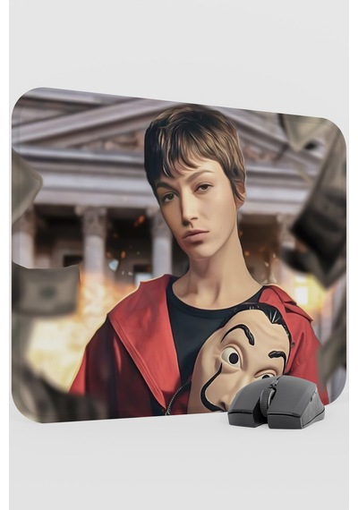 La Casa De Papel-tokyo V5 48x40 Xl Gaming Kauçuk Kaymaz Taban Mouse Pad Fare Altlığı