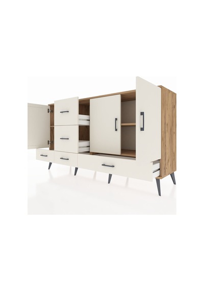 Kronos Konsol 4 Raflı 5 Çekmeceli 3 Kapaklı 176x59x99 Çam-aytaşı Aytası - Atlas Çam Kronos Konsol 4 Raflı 5 Çekmeceli 3 Kapaklı 176x59x99 Çam-aytaşı Aytası - Atlas Çam