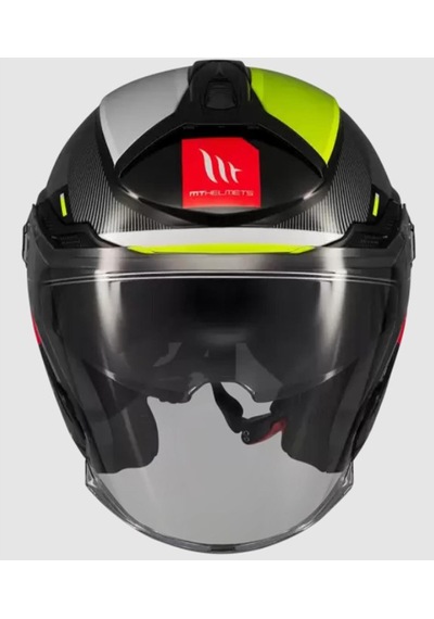 Mt Cosmo Sv Silence B3 Parlak Açık Kask Siyah - Sarı