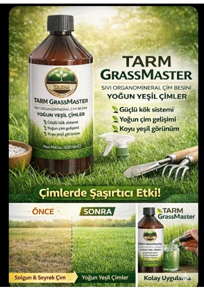 Tarm Grassmaster Sıvı Organomineral Çim Besini 500 Ml