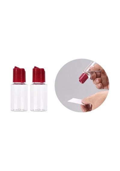 Bordo Seyahat Banyo Seti 6 Parça 30 Ml Seyahat Şişeleri, Saklama Kapları, Taşıma Çantalı