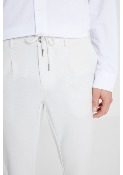 AC&Co / Altınyıldız Classics Erkek Tas 360 Her Yöne Esneyen Slim Fit Dar Kesim Beli Bağlamalı Armürlü Casual Pantolon Tas