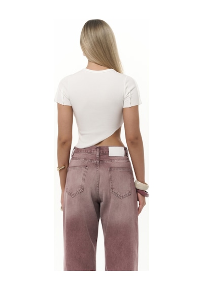 Mai Collection Mai Studios Co. Norris Asimetrik Ekru Crop Ekru
