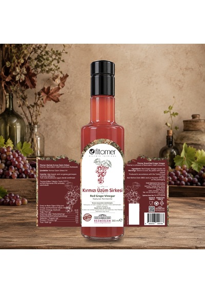 Fitomer Kırmızı Üzüm Sirkesi 350 Ml