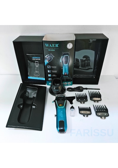 Waer Wa-0222 Profesyonel 9000 Rpm Manyetik Motorlu Saç Kesme Makinesi 3 Saat