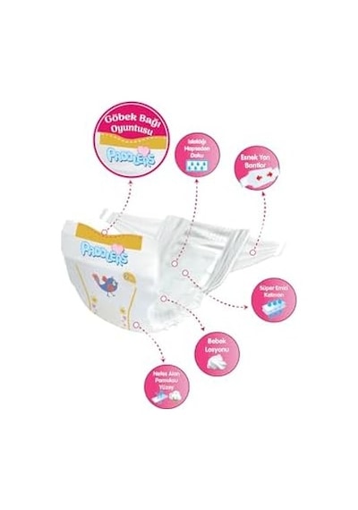 Bebek Bezi 2 Numara Mini 3-6 Kg 320 Adet Ekstra Set