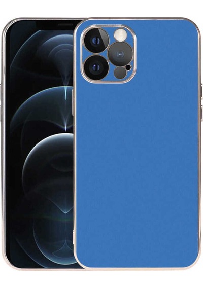 Apple Uyumlu iPhone 12 Pro Max Kılıf Zore Viyana Kapak Saks Mavi