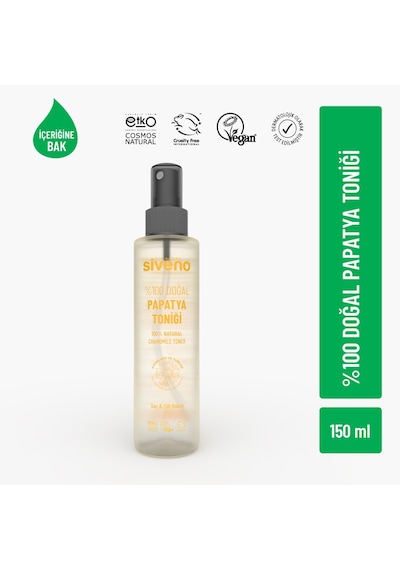 Siveno %100 Doğal Papatya Suyu Aydınlatma Etkili Arındırıcı Rahatlatığı Saç Ve Cilt Toniği 150 Ml