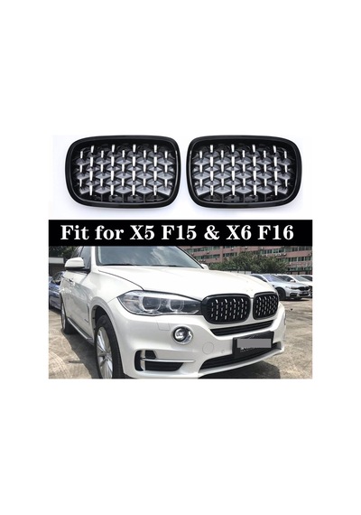 Bmw X5 F15 Çift Şeritli Ön Panjur Izgara 2014-2018 Arası Diamond