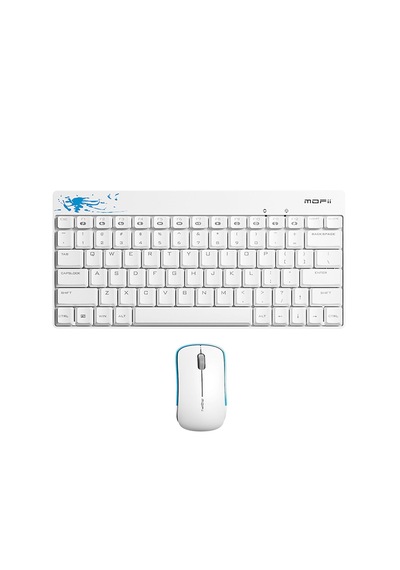 Mofıı X210 Kablosuz Klavye Mouse Seti 2.4g İnce Kompakt 79 Tuş Set Optik