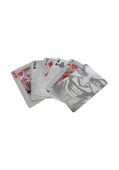 Silver Joker İskambil Kağıdı Kaygan Plastik Su Geçirmez Oyun Kağıdı Cin884slv