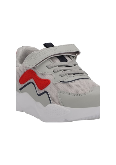 Slazenger PESO I Çocuk Cırt Cırtlı Gri Sneaker