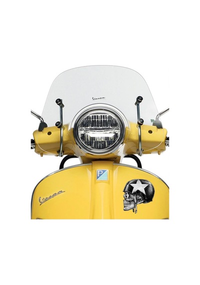 Kasklı Kuru Kafa Oto, Motorsiklet, Kask, Laptop Sticker 12x11 Cm
