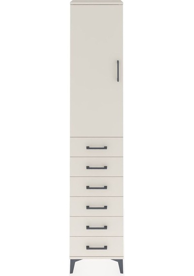 Arges Dolap 2 Raflı 6 Çekmeceli Tek Askılı 44x30x221 Aytaşı-a... Aytaşı
