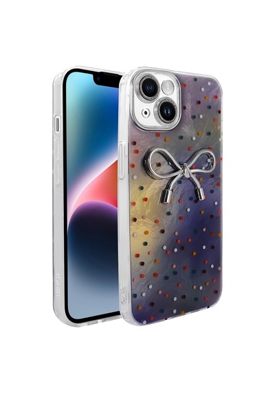 Apple Uyumlu iPhone   13 Kılıf   Kamera Korumalı Figürlü Zore Ponti Silikon Kapak