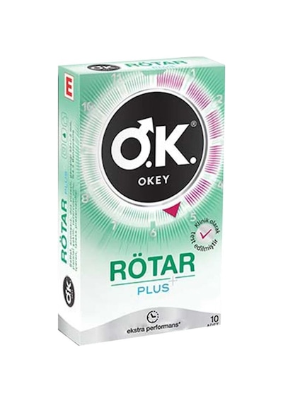 Okey Rötar Plus Prezervatif 10 Adet