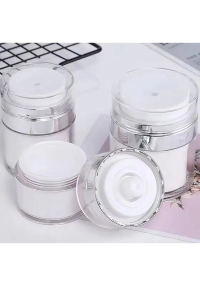 Doldurulabilir Vakumlu Hava Pompalı Şişe 30 Ml Seyahat İçin