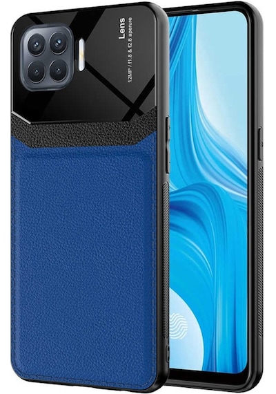 Oppo Reno 4 Lite Kılıf ​Zore Emiks Deri Görünümlü Kılıf