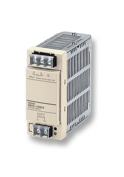 Omron S8VS-12024 24 VDC / 120 W Ray Tipi Anahtarlamalı Güç Kaynağı – Endüstriyel Otomasyon Paneli İçin