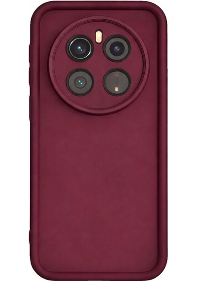 Honor Magic 7 Uyumlu Kamera Çıkıntılı Mat Silikon Telefon Kılıfı Bordo
