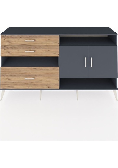 Hyperion Konsol 4 Raflı 3 Çekmeceli 2 Kapaklı 176x44x99 Antrasit- Antrasit-antrasit/çam Hyperion Konsol 4 Raflı 3 Çekmeceli 2 Kapaklı 176x44x99 Antrasit- Antrasit-antrasit/çam