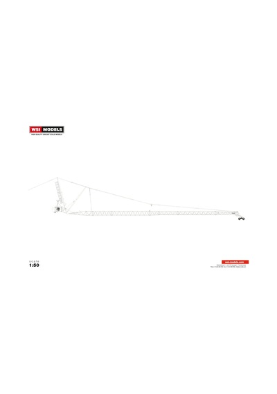 1/50 Lıebherr 1650 Ve 1750 Uyumlu Ekstra Jıb Boom